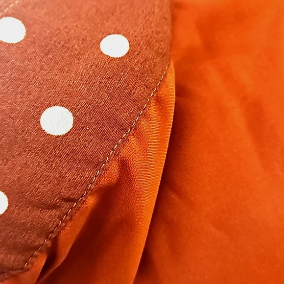 Soncy Polka Dot Wrap Skirt Size 0 (12) Brown & White NWT - Picture 6 of 8